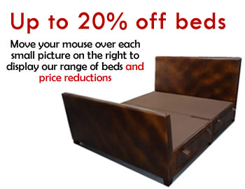 Leather double end bed, bedstead