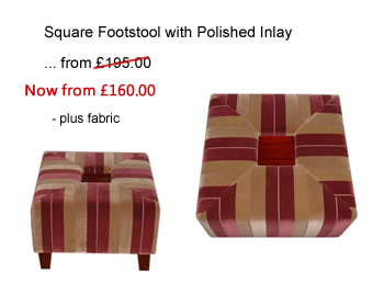 Square footstool made to order in your chosen fabric